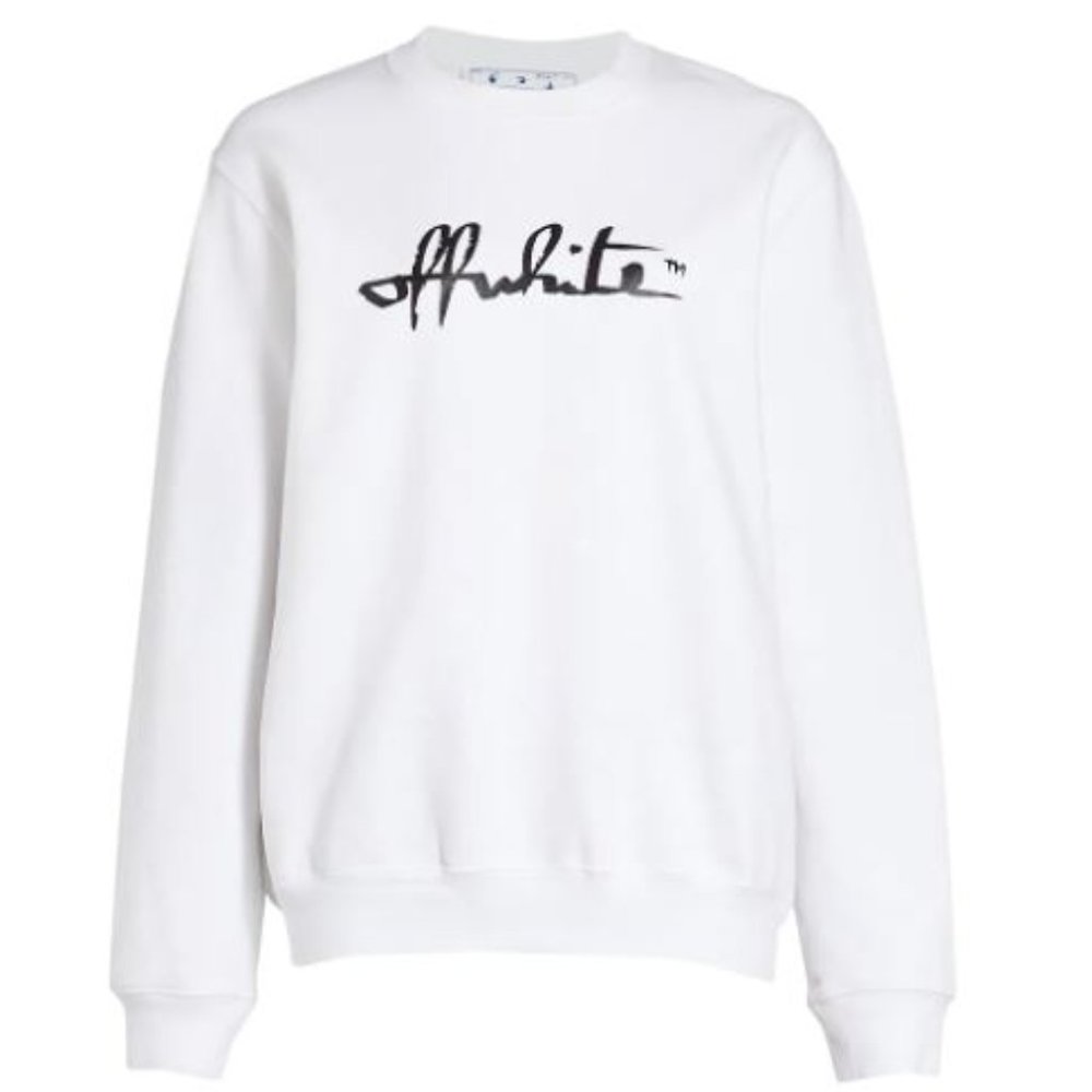 Authentic BNWT Off-White Script 21 Regular Crewneck